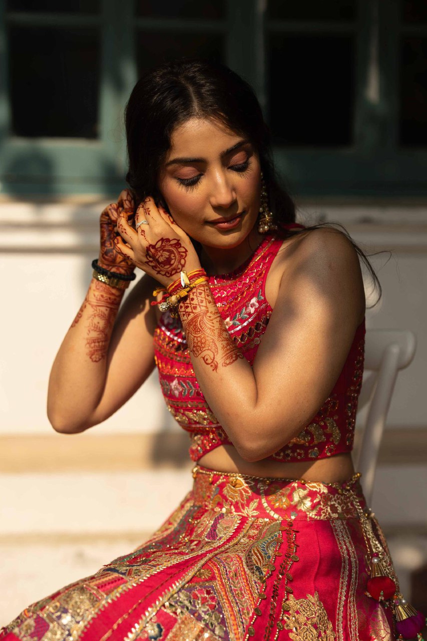 pink lehenga(alia bhatt)