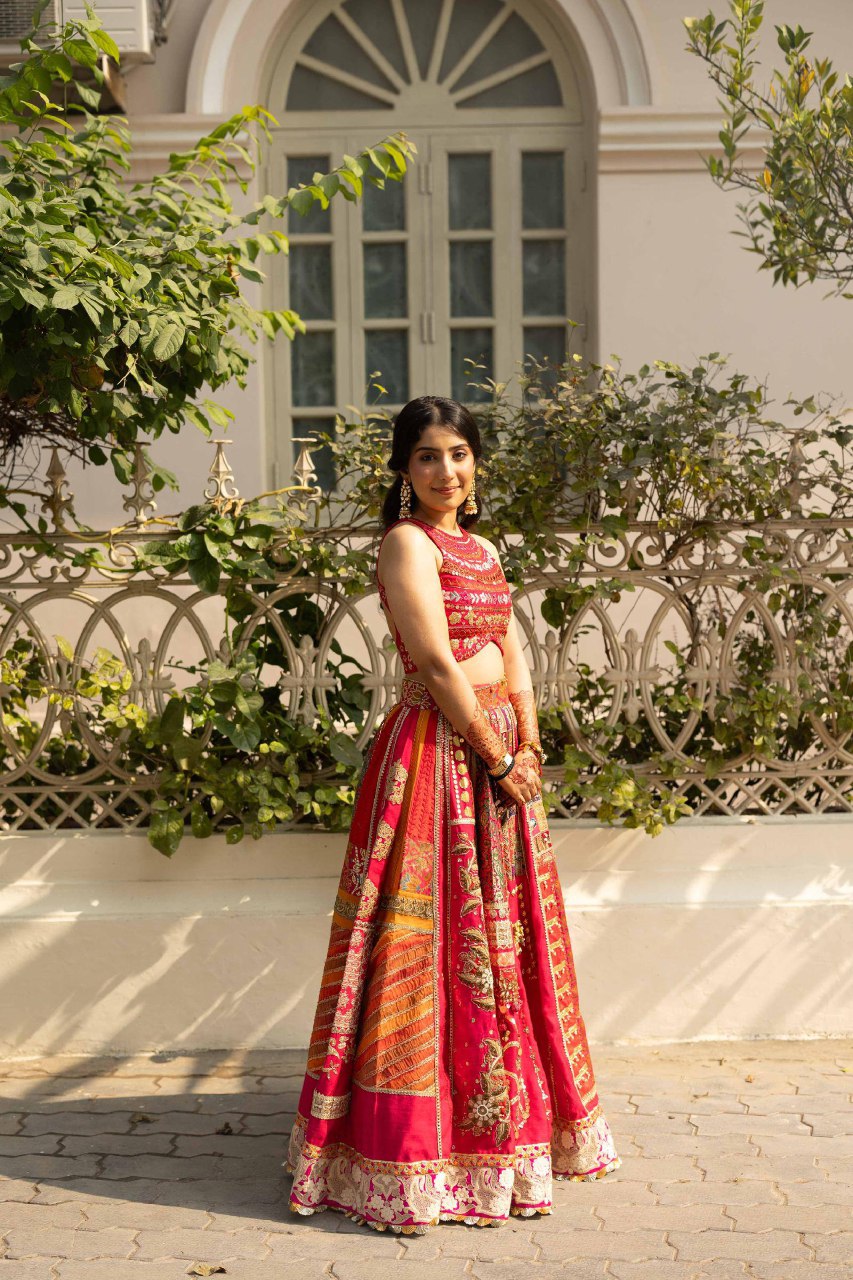pink lehenga(alia bhatt)
