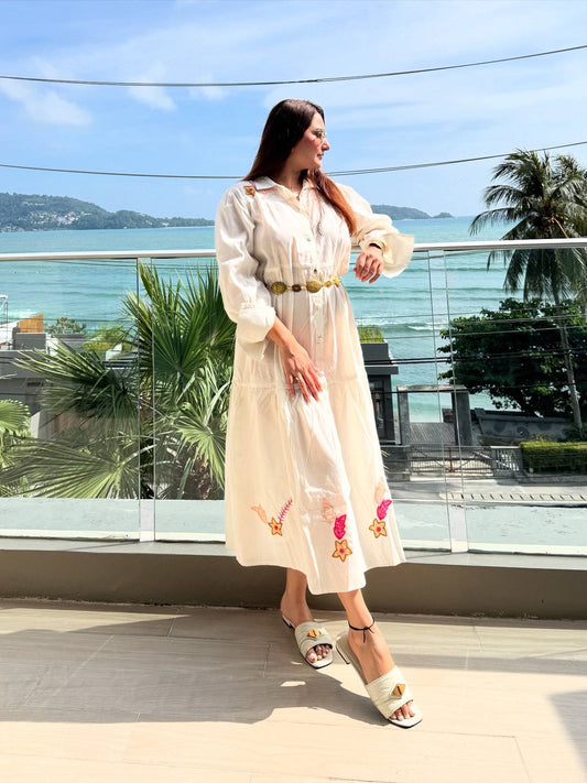 Flora Fountain Cotton Dress