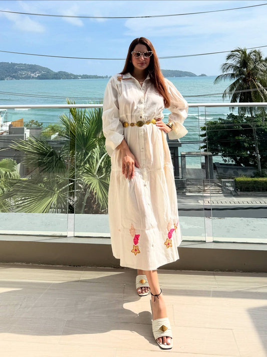 Flora Fountain Cotton Dress